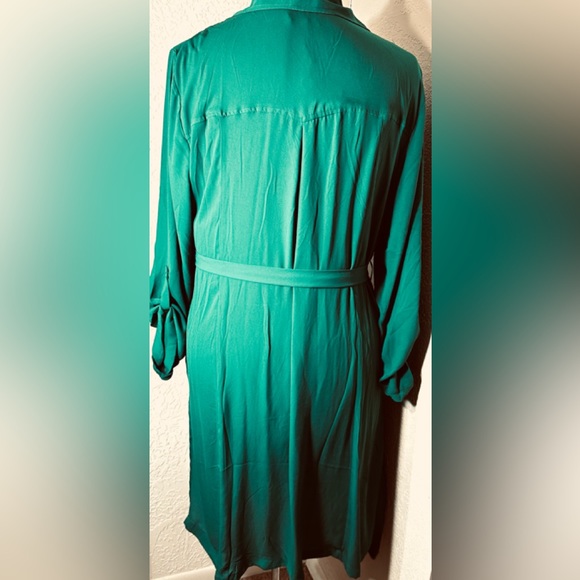 3x fits 3x 4x ⭐️ NEW w $70 TAG Torrid Polyester Chiffon Trench Lightweight Coat - Picture 8 of 11